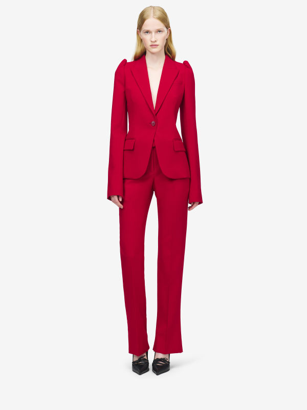 ALEXANDER MCQUEEN - Grain De Poudre Tailored Trousers - Item 843646QJAAC619